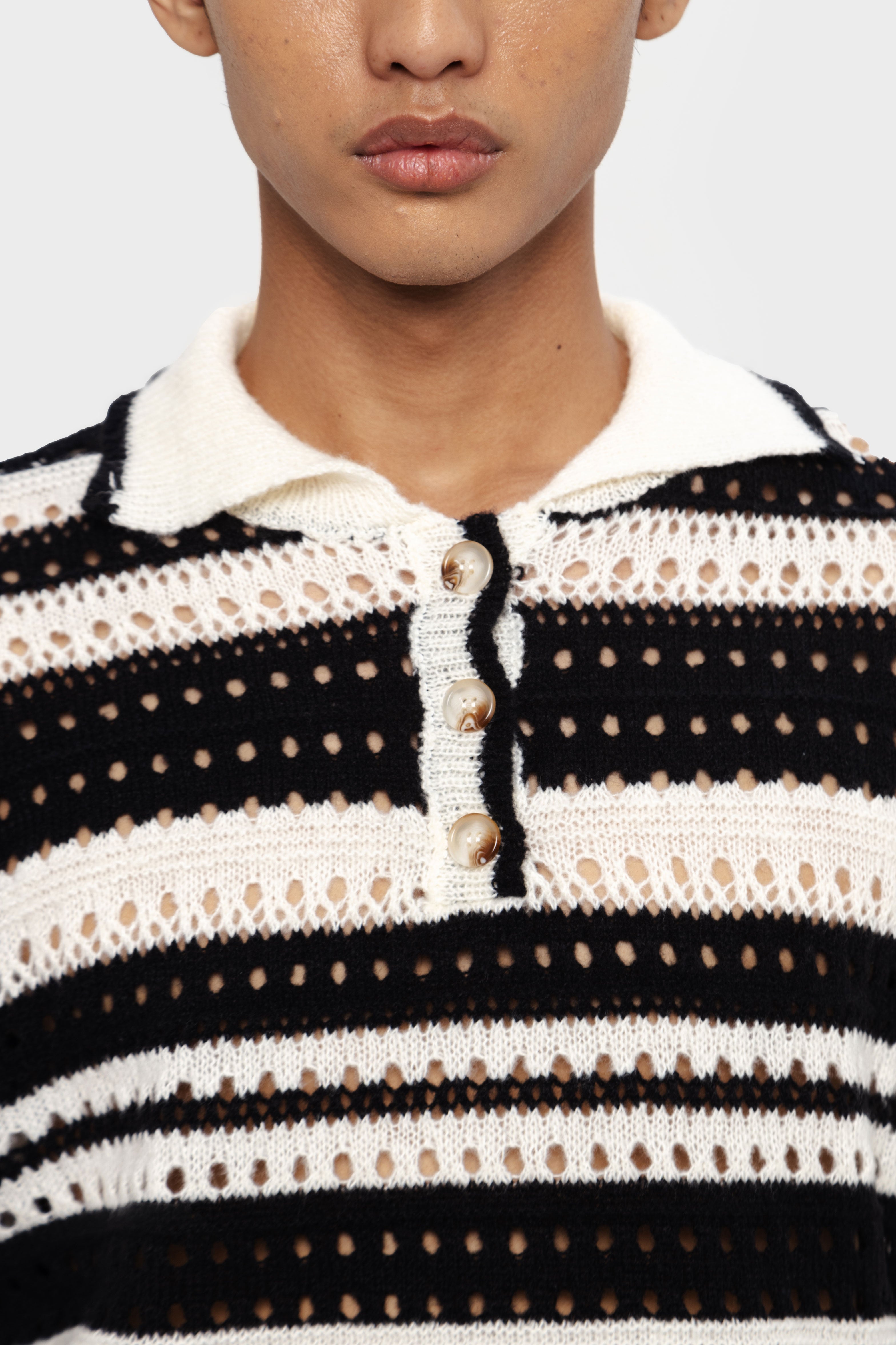 LINCOLN TOP CREAM-BLACK