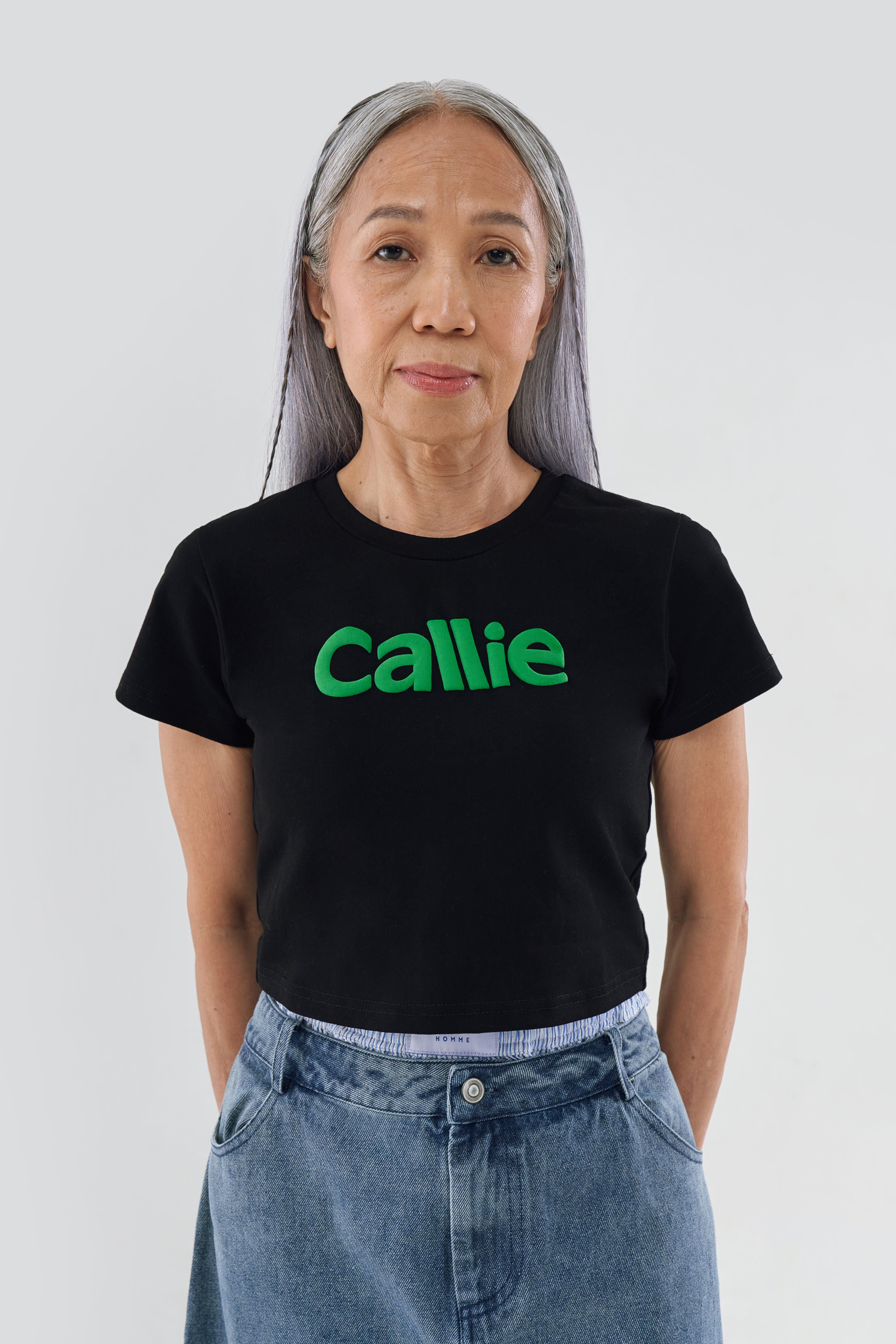 CALLIE BUBBLE TEE BLACK