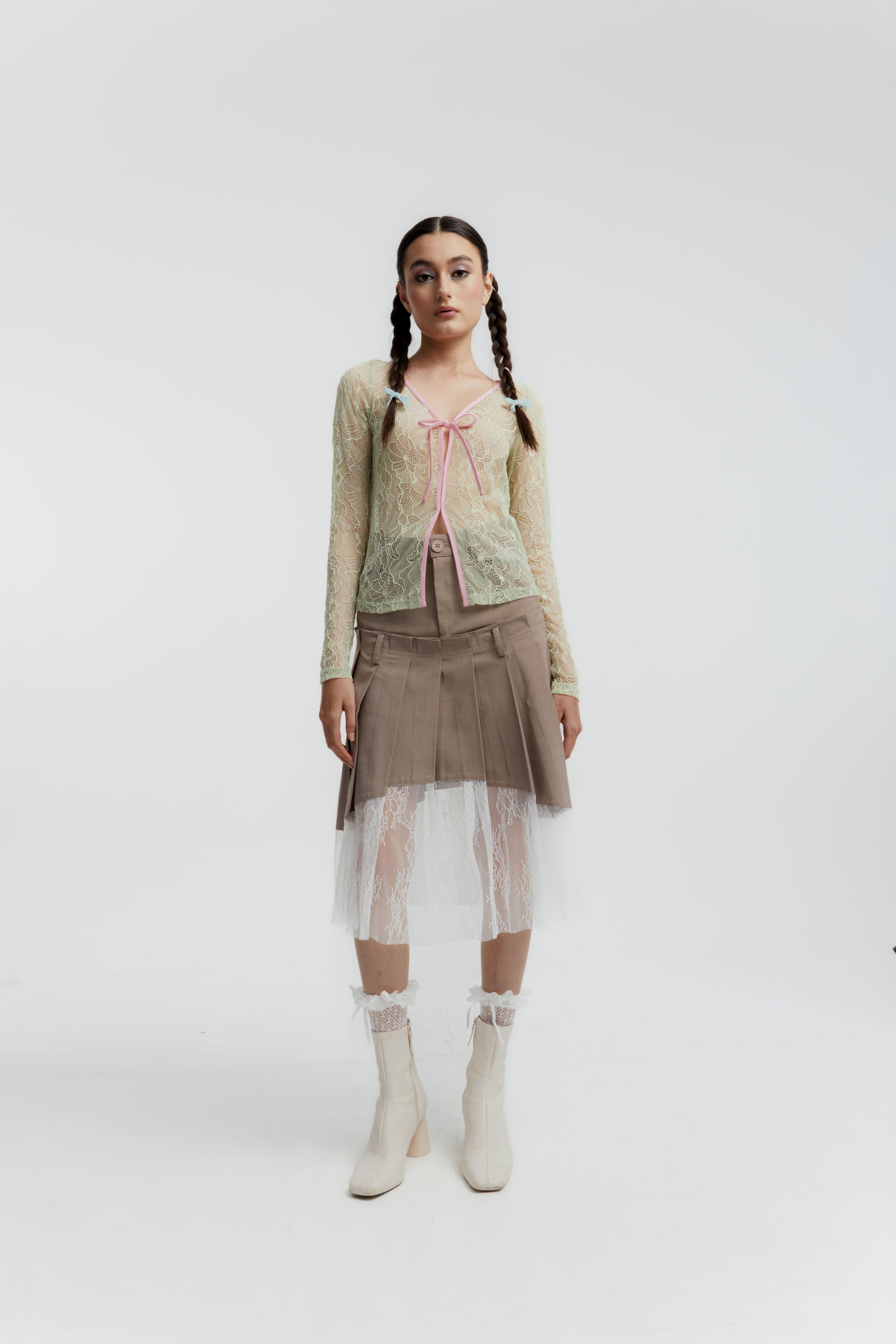 LAURETTE TOP GREEN - CALLIE X ANDIEN