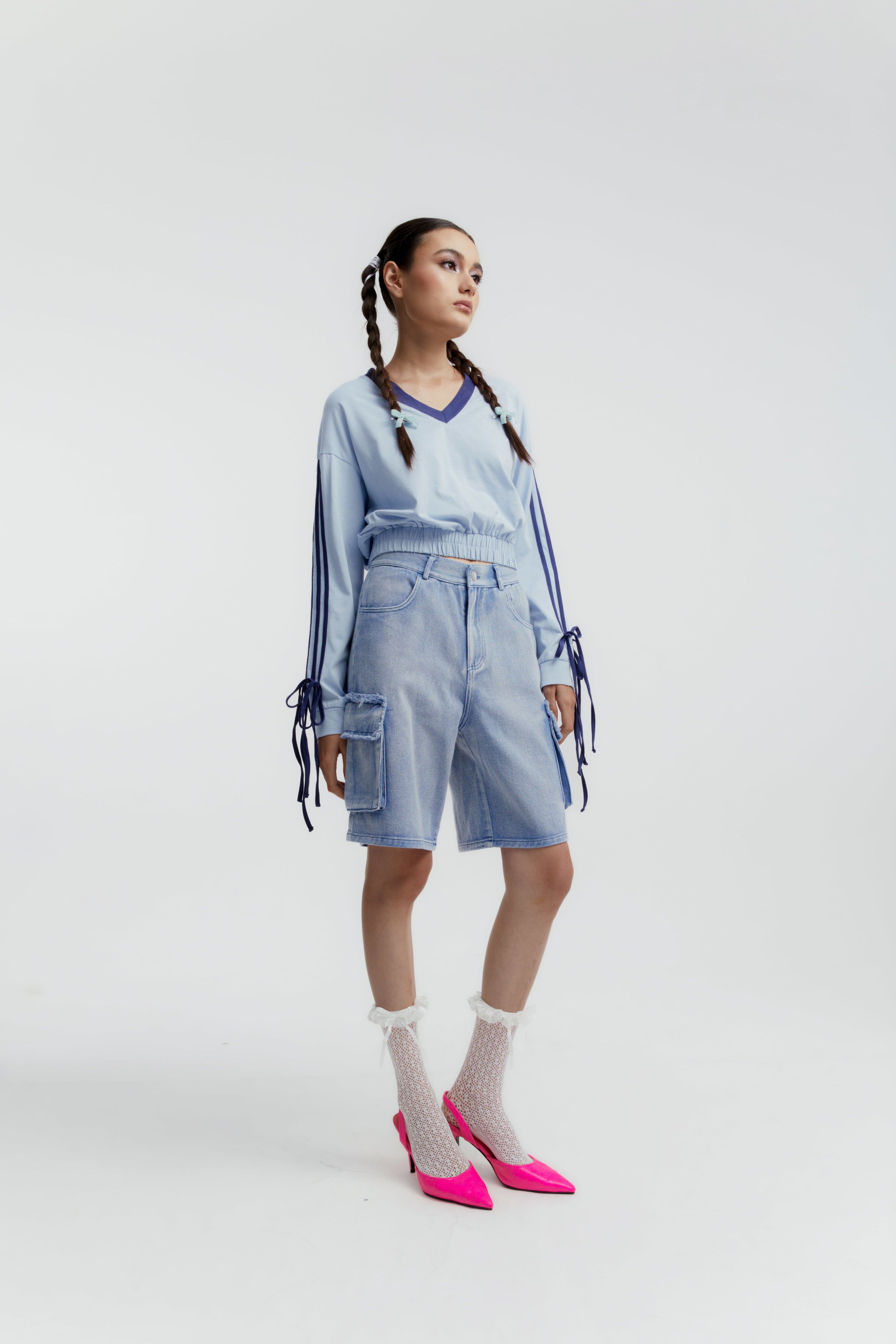 SCULLY TOP BLUE - CALLIE X ANDIEN