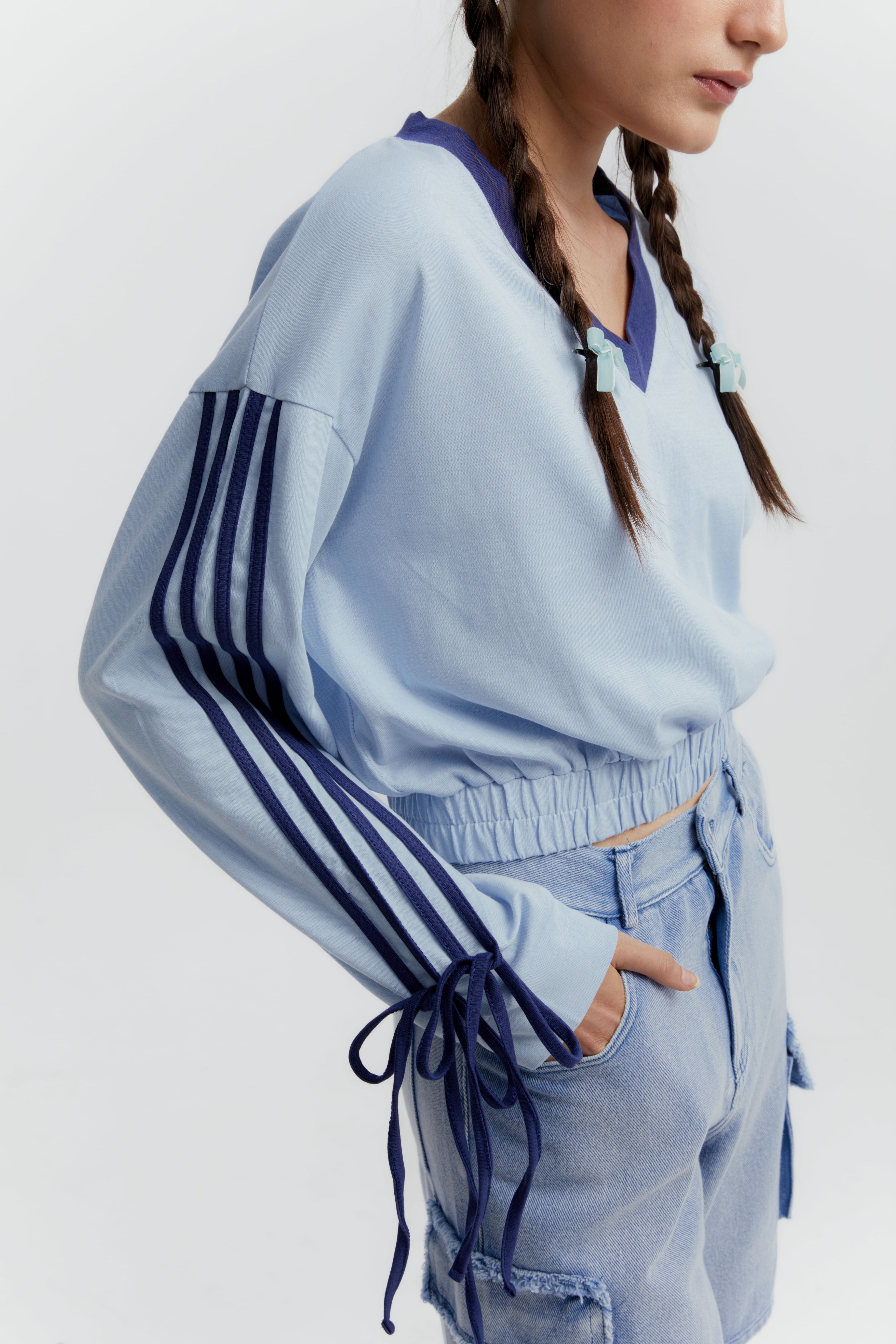 SCULLY TOP BLUE - CALLIE X ANDIEN