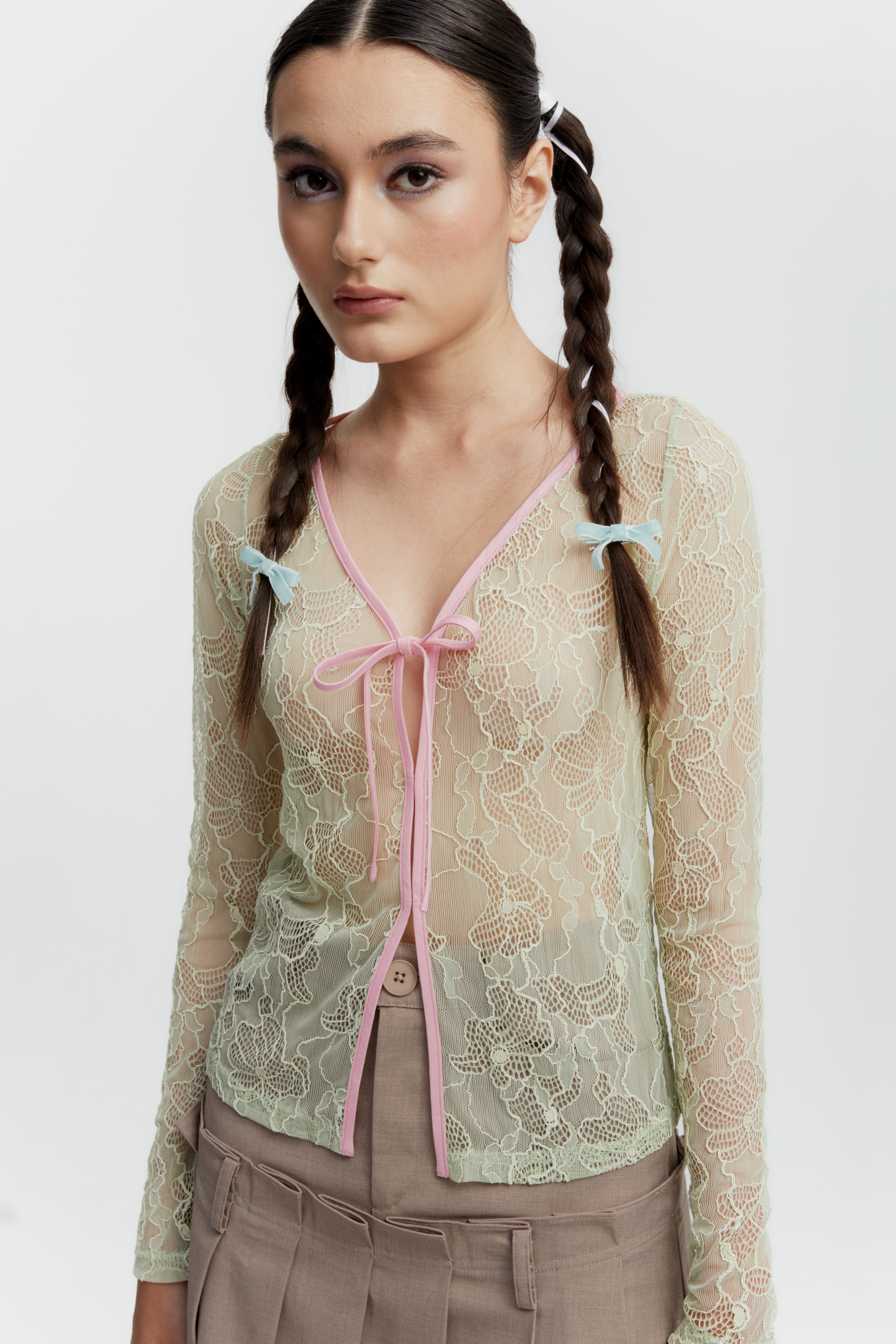 LAURETTE TOP GREEN - CALLIE X ANDIEN